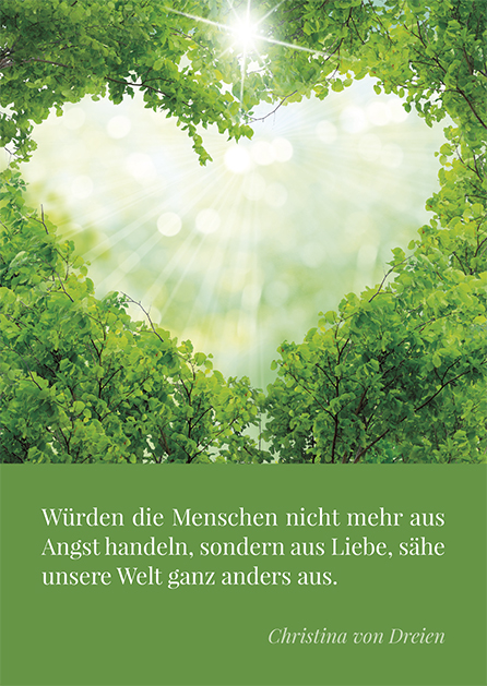 Poesie-Postkarte 164_Aus Liebe handeln