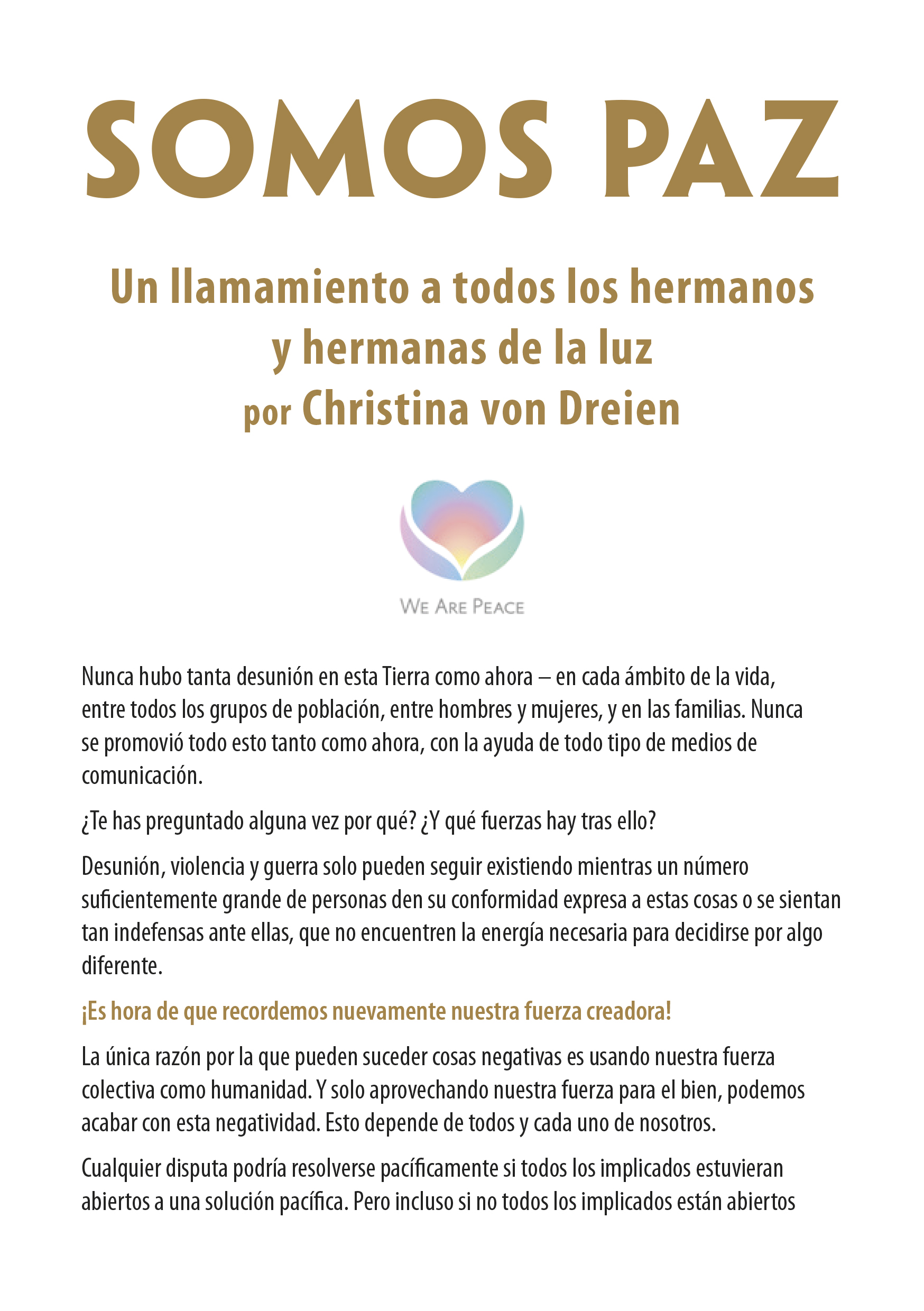 SOMOS PAZ – Folleto (2023)